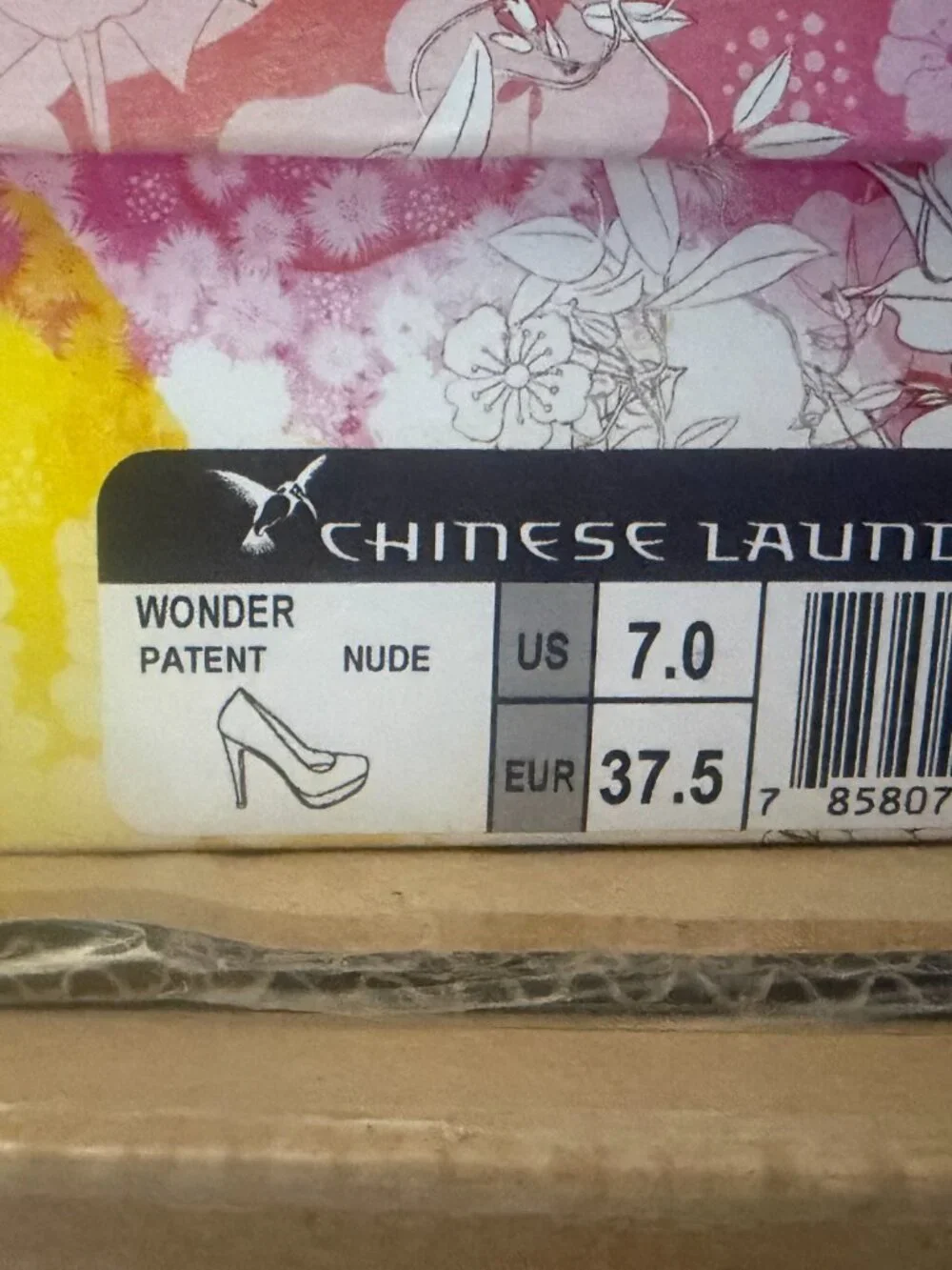 Beige Chinese Laundry Patent Heels